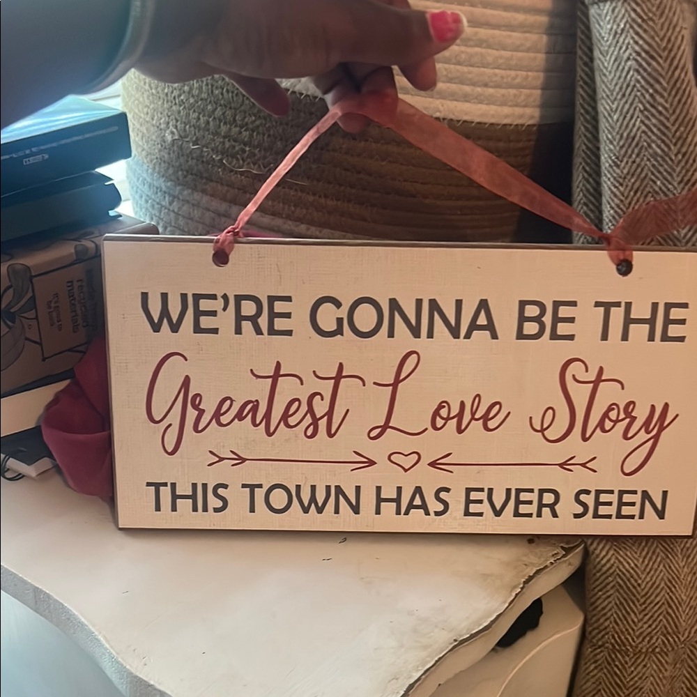 Decorative Love Story Sign